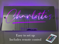12-Color LED Name Lighted Mirror