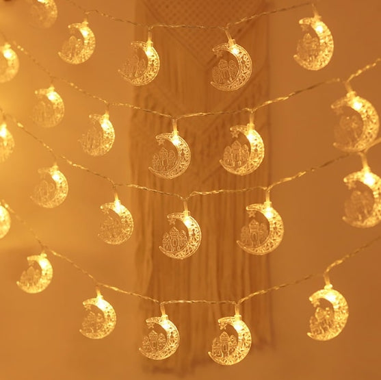 Moon String Lights for Holiday Decor