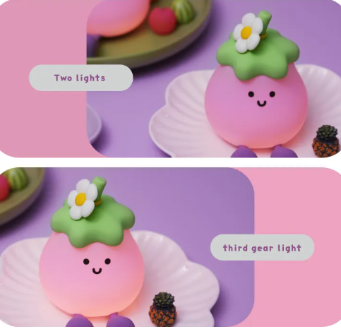 Eggplant and Broccoli Night Lamps