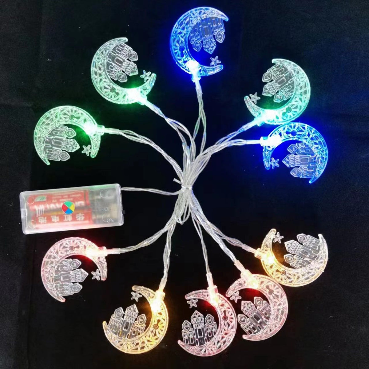 Moon String Lights for Holiday Decor