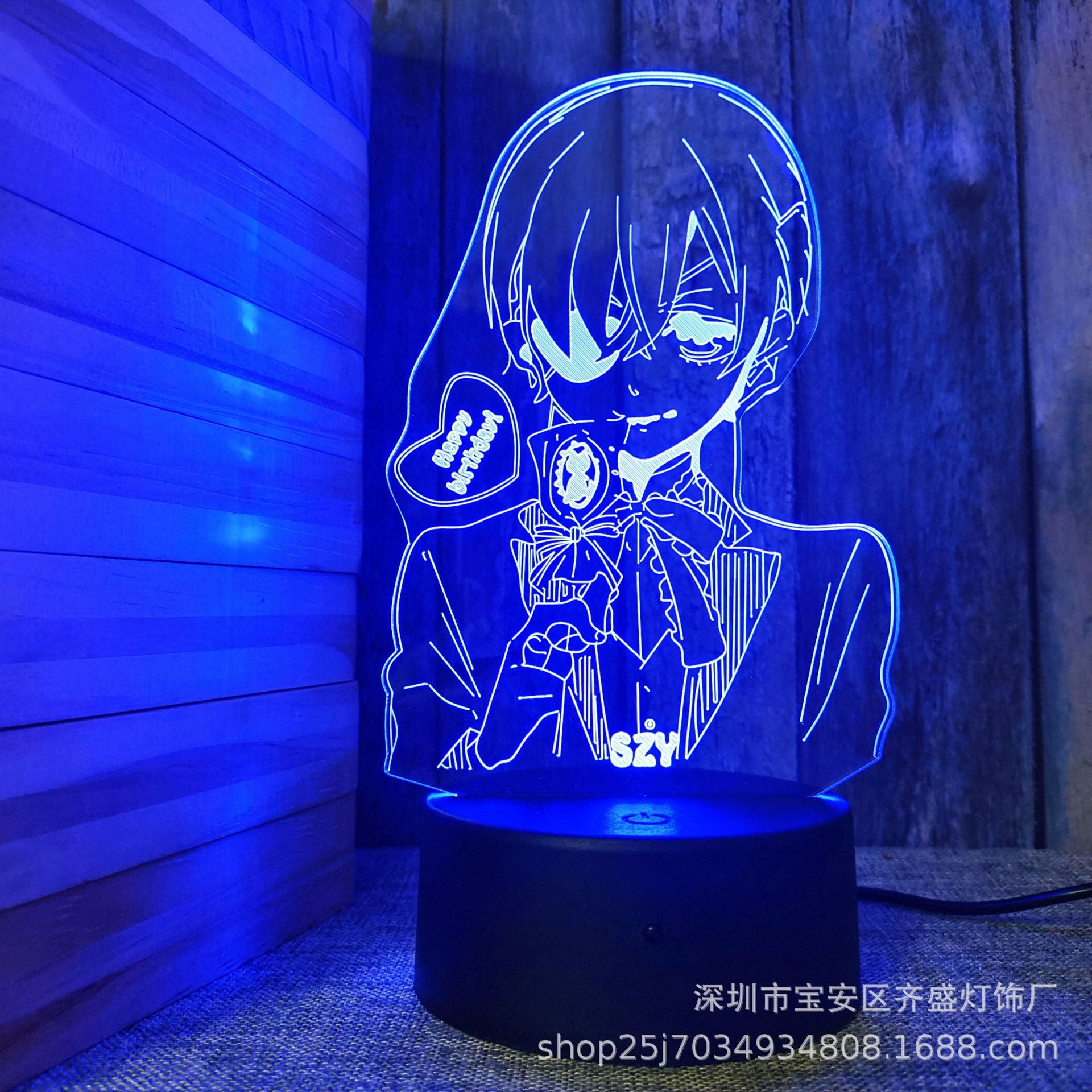 Danganronpa Series 3D USB Touch Remote Night Light