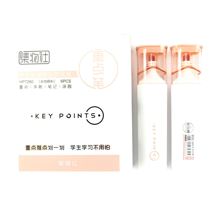 Large Capacity Soft Tip Highlighter Pen
