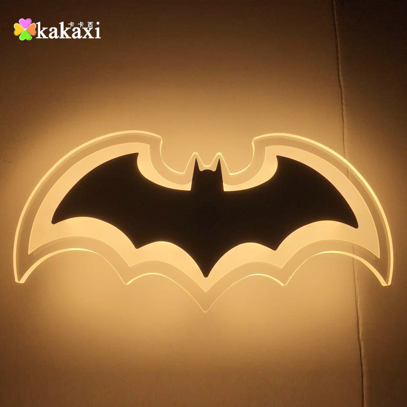 LED Acrylic Bat Wall Light