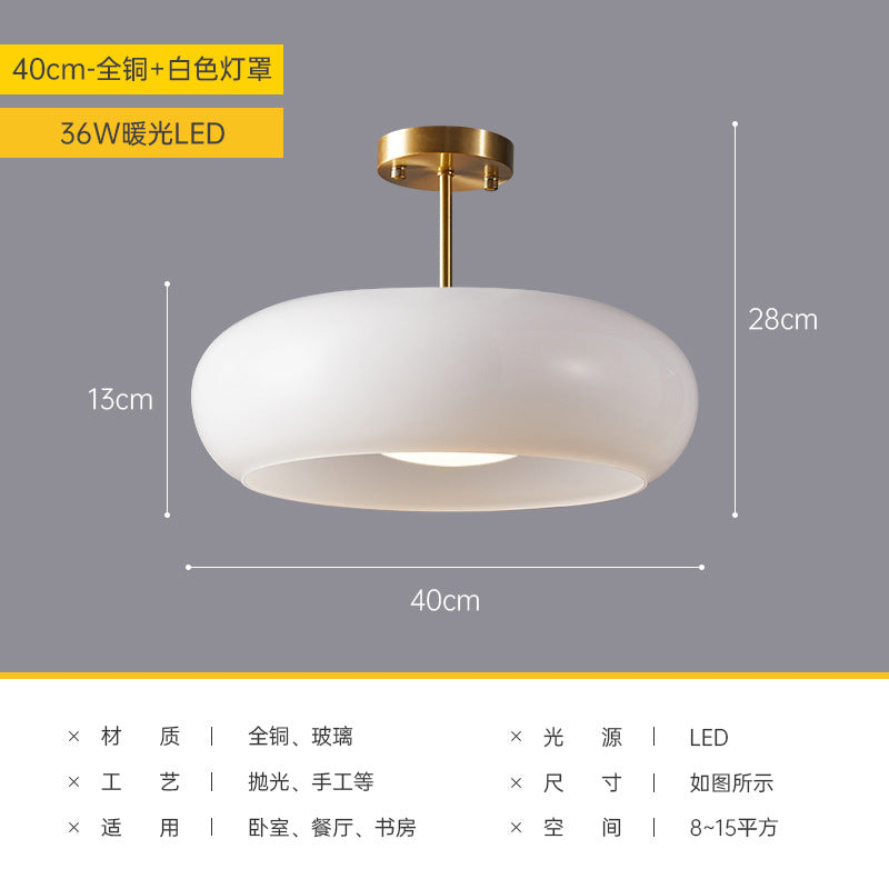 Nordic Brass Ceiling Light for Vintage Japanese Balcony
