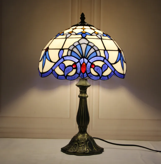 Stained Glass Bedside Table Lamp