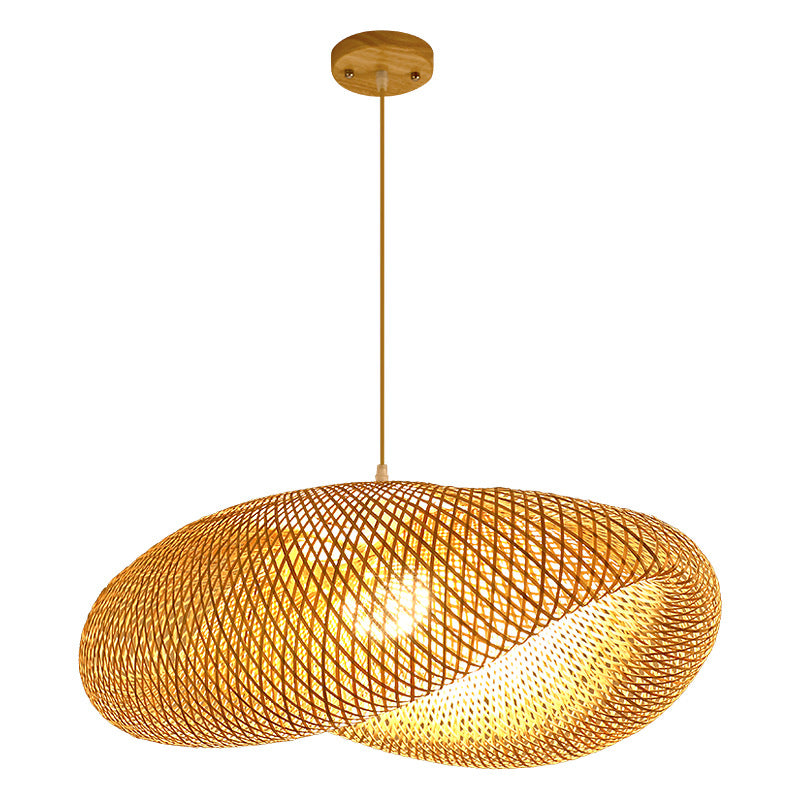 Bamboo Woven Pendant Light for Zen Dining Spaces