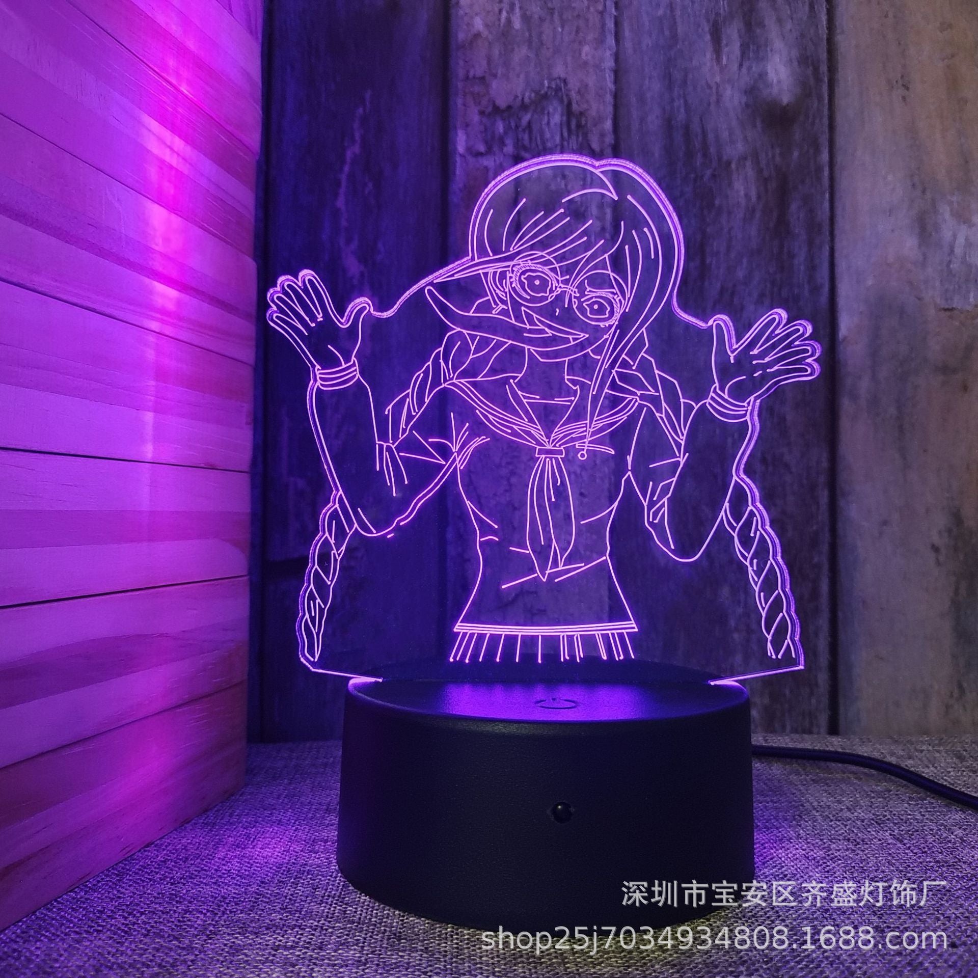 Danganronpa Series 3D USB Touch Remote Night Light