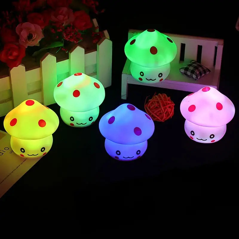 Mini LED Mushroom Night Light - Color Changing
